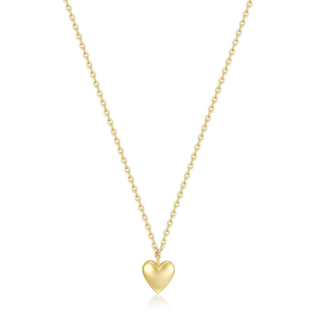 MICRO HEART CHARM NECKLACE