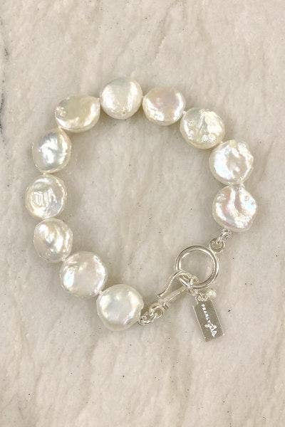 Coin pearl bracelet