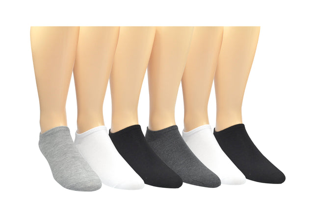 Sock House Co. Men's Basic 6 Pair Pack Lowcut Socks